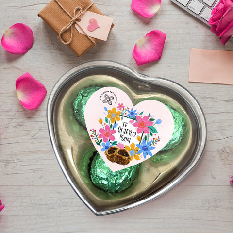 Caja de Chocolates en Forma Corazón 34gr, color Verde