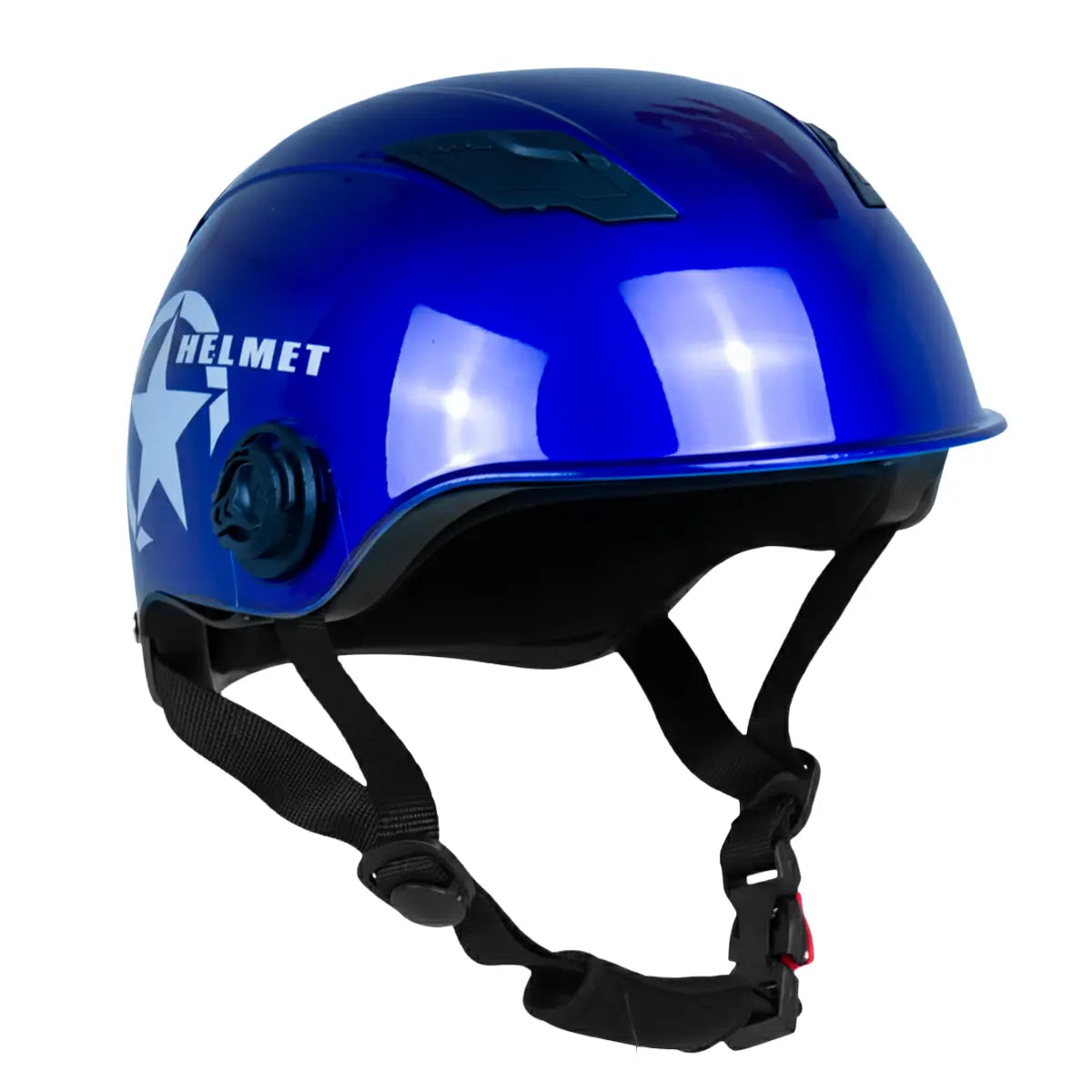 Casco Ligero para Motocicleta, Color Azul
