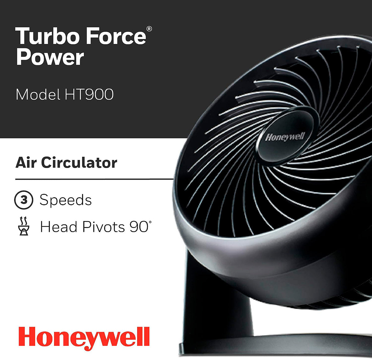 Ventilador de Circulación de Aire, Honeywell HT-900