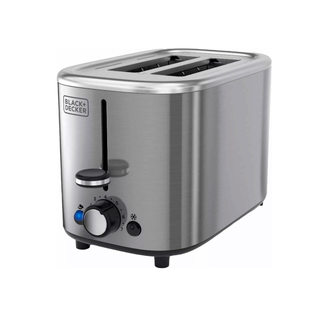 Tostadora Black+Decker de 2 Rebanadas TR0012SS, Gris