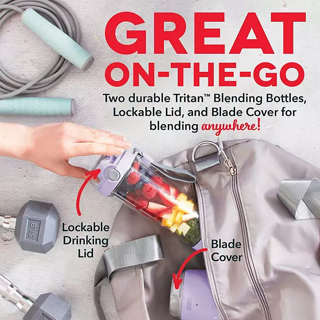 Batidora Personal USB Dash, 2 pzas, color Lila