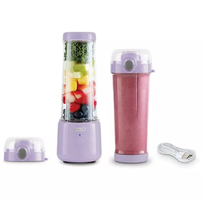 Batidora Personal USB Dash, 2 pzas, color Lila