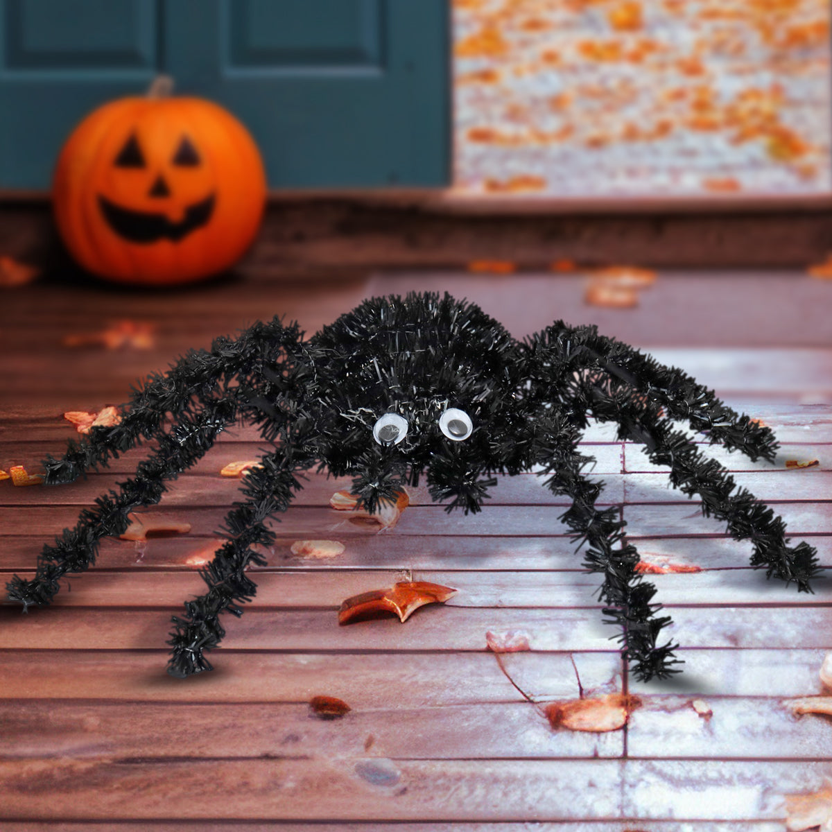 Araña, Tinsel, Color Negro