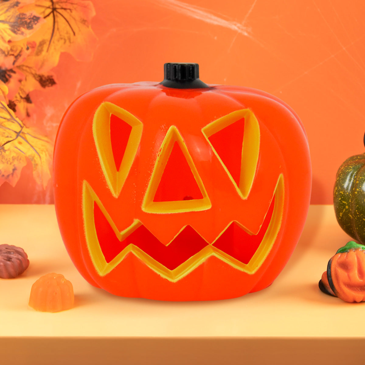 Adorno de Halloween en Forma de Calabaza con Sonido