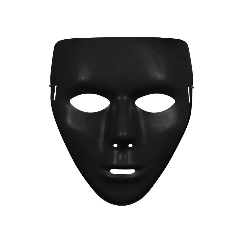 Máscara Color Negro, Disfraz de Halloween