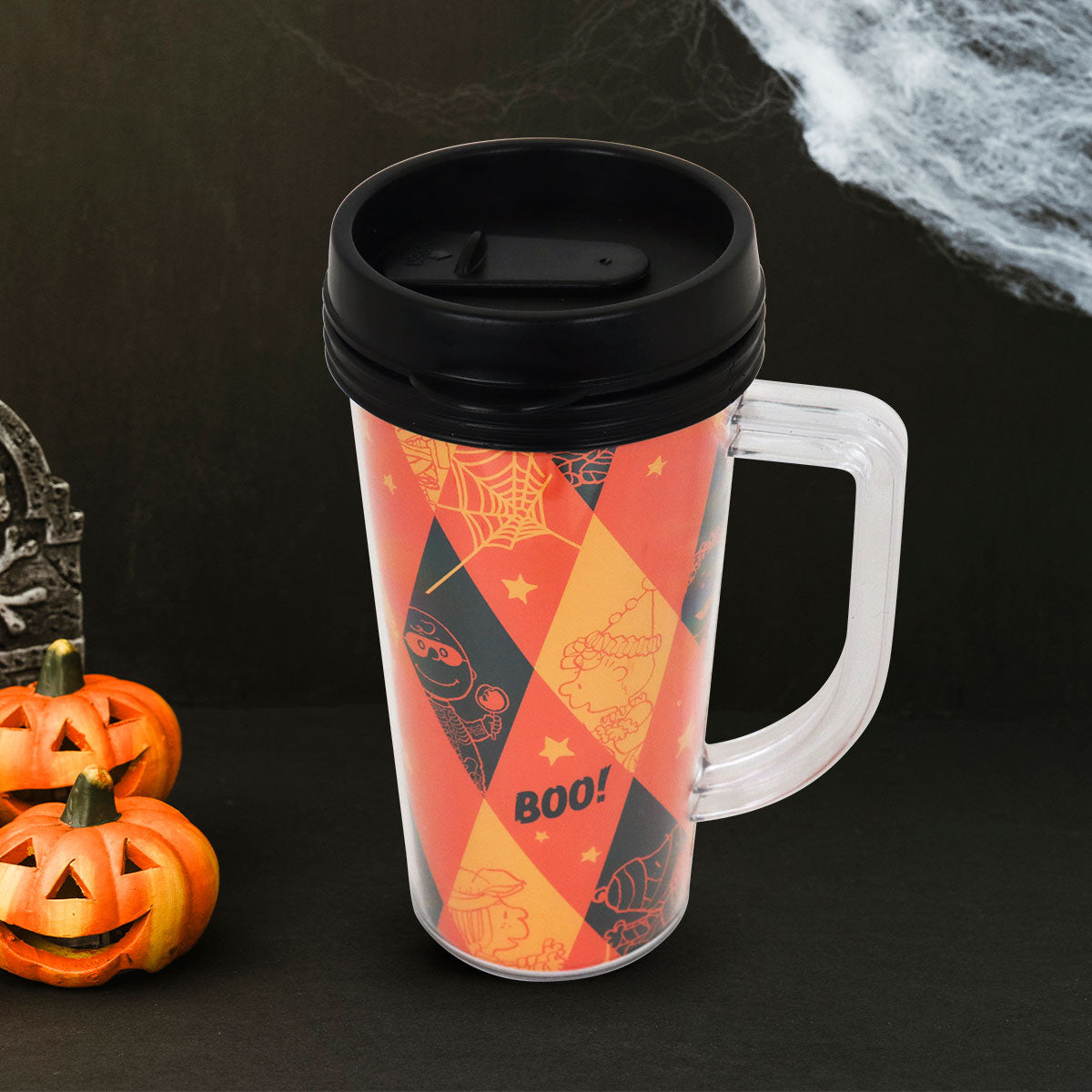 Termo color Naranja con Diseño de Peanuts