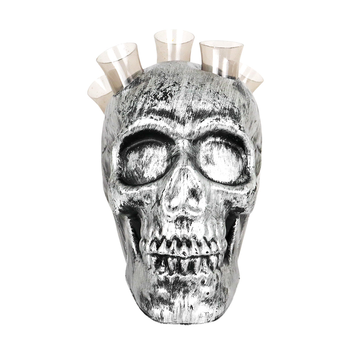 Calavera con Shots, Color Negro y Plata