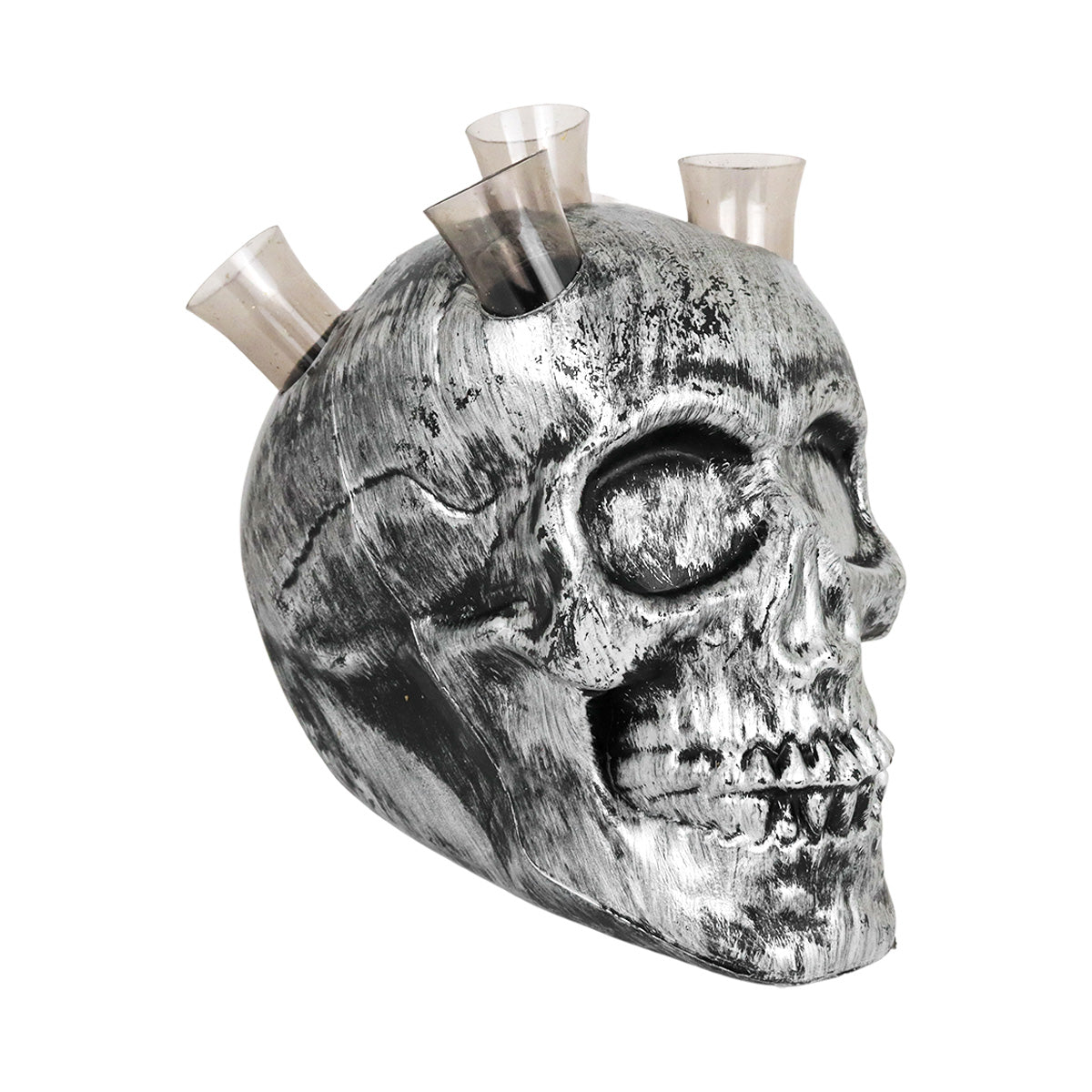 Calavera con Shots, Color Negro y Plata