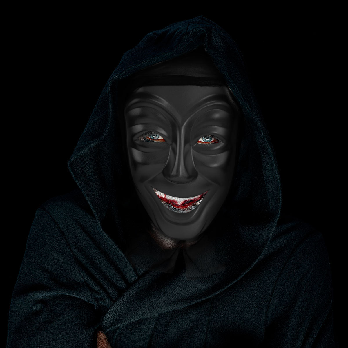 Máscara de Teatro color Negro para Disfraz