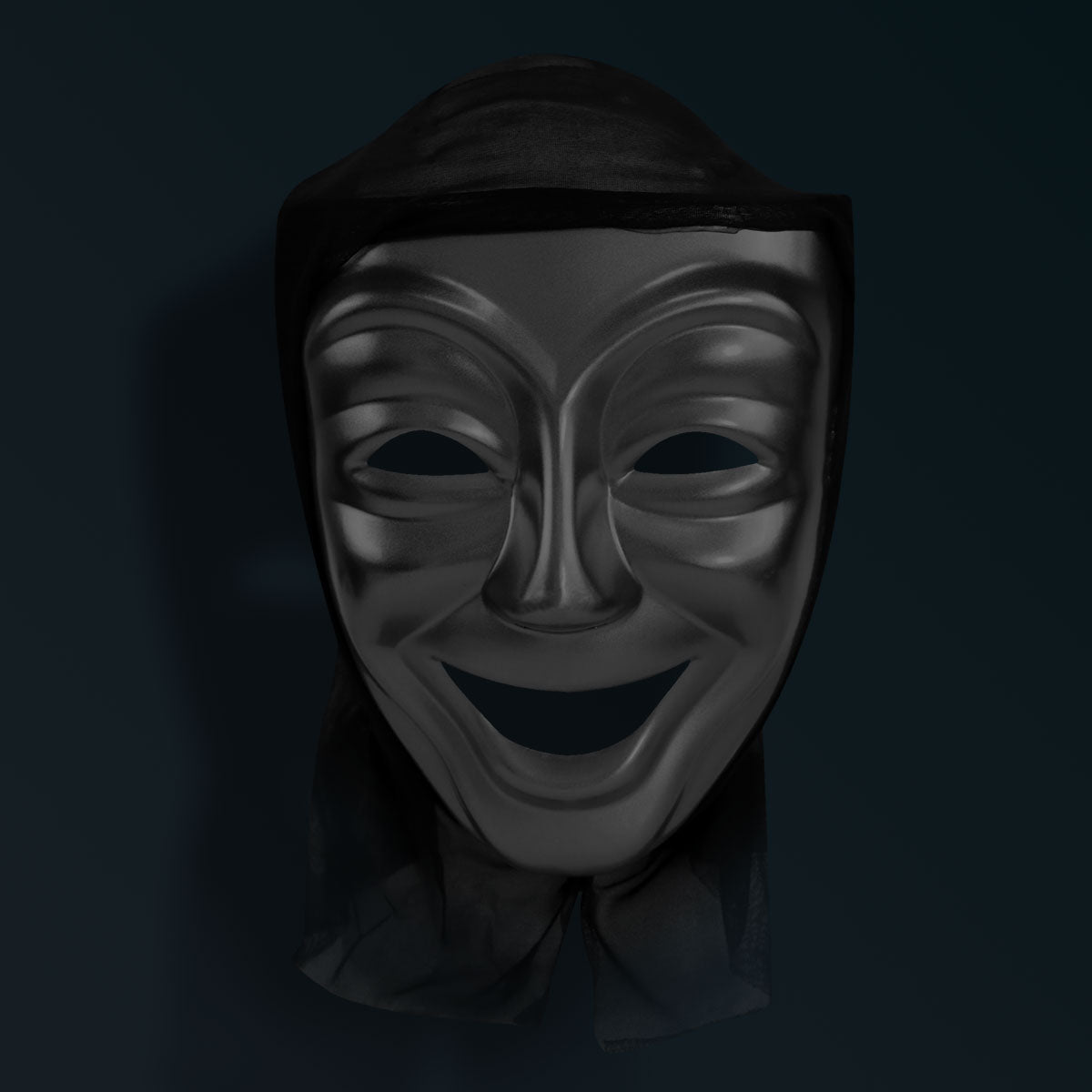 Máscara de Teatro color Negro para Disfraz