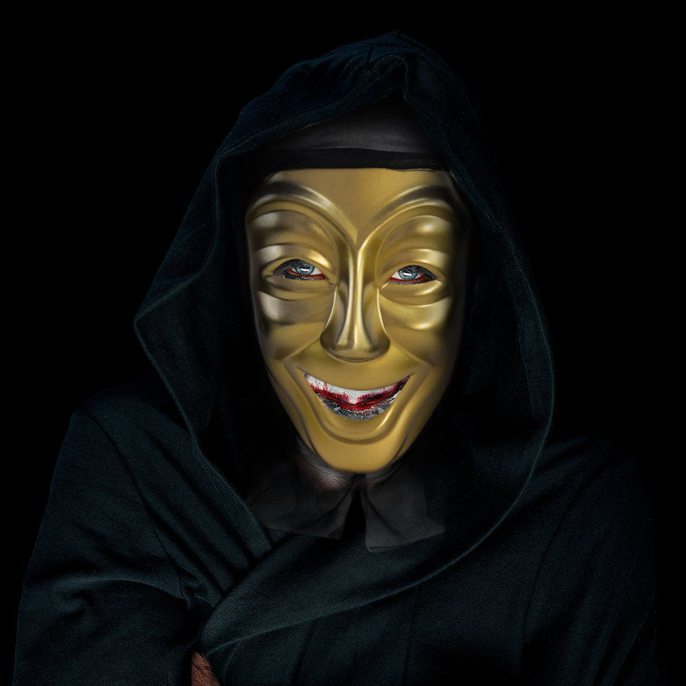 Máscara de Teatro color Oro para Disfraz