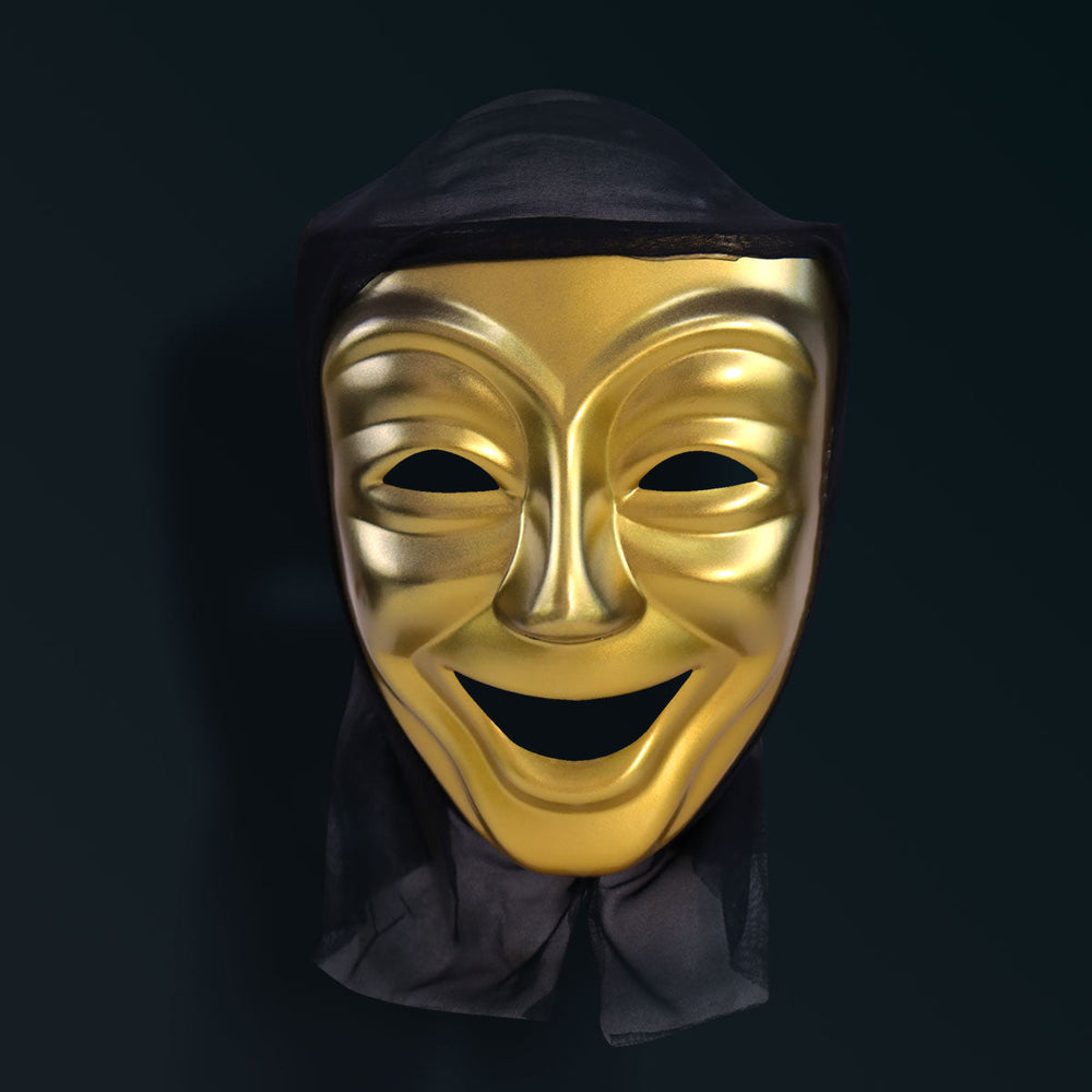 Máscara de Teatro color Oro para Disfraz