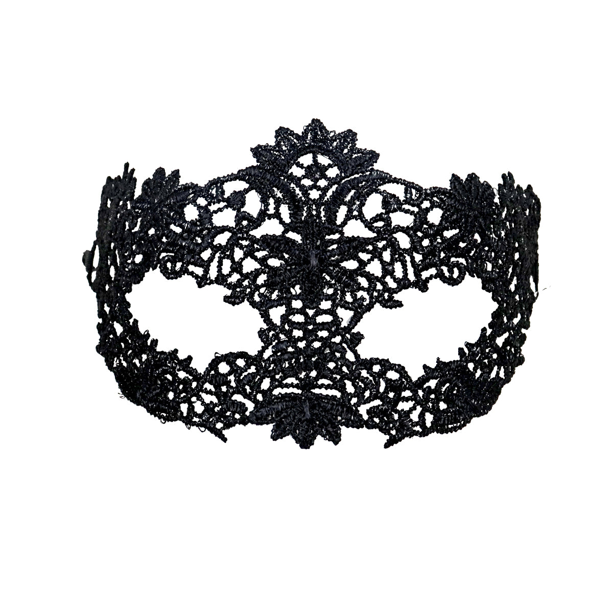 Antifaz color Negro con Diseño de Flor