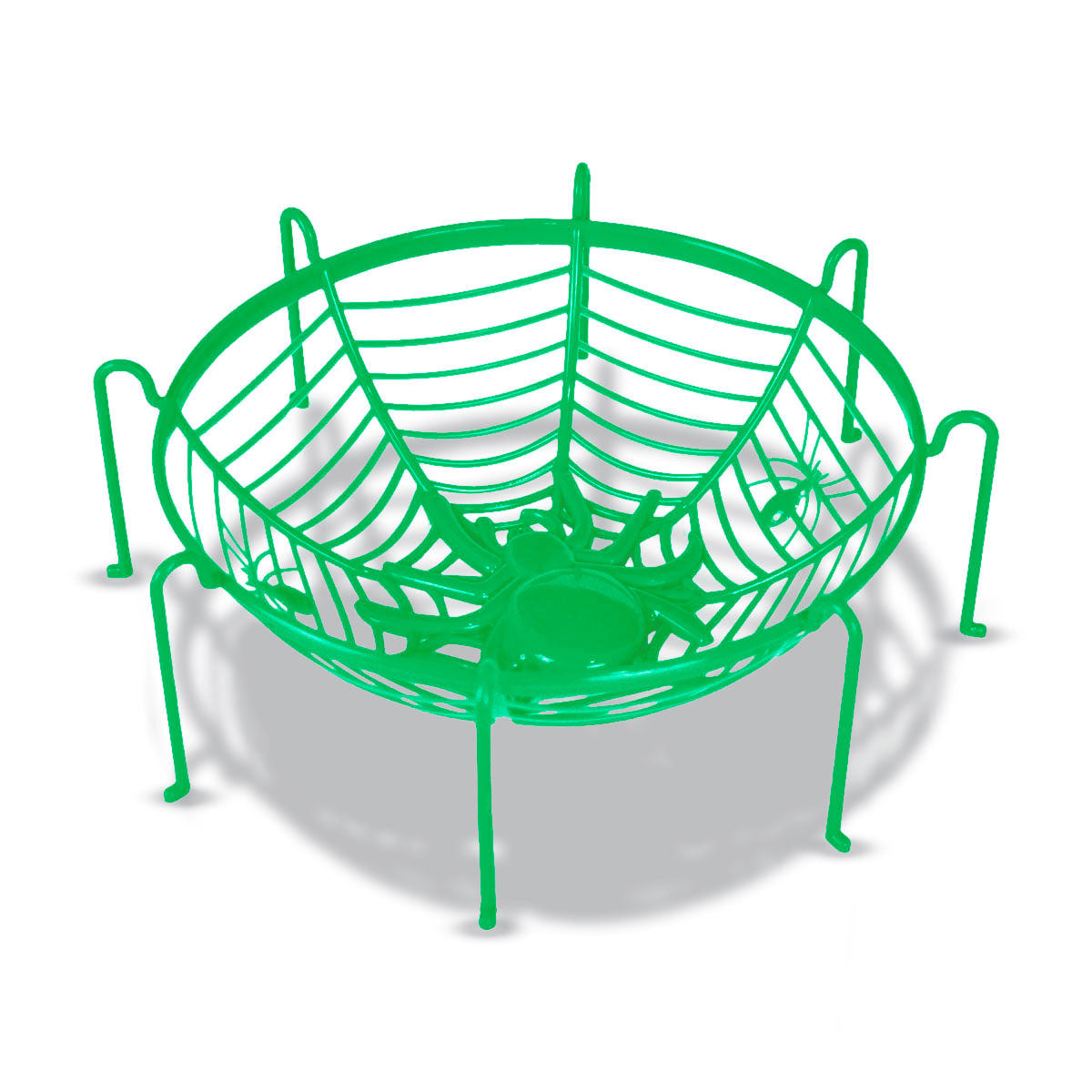 Bowl, Diseño de Telaraña y Arañas, Color Verde