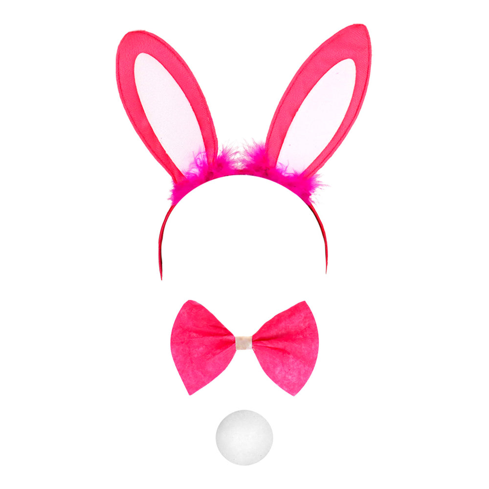 Set de Accesorios para Disfraz de Conejita color Fucsia