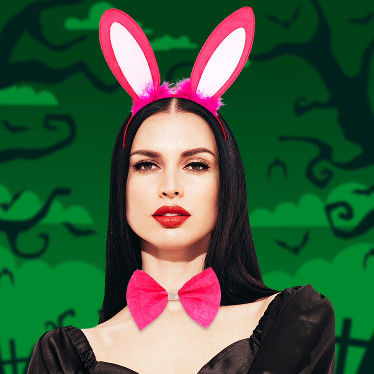 Set de Accesorios para Disfraz de Conejita color Fucsia