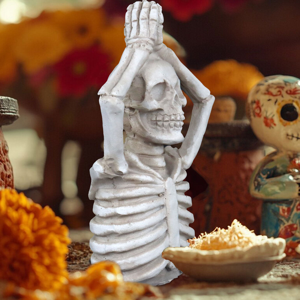 Esqueleto en Posición de Yoga