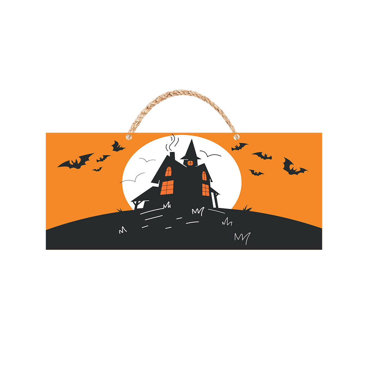 Decoración Colgante con Diseño de Casa Embrujada