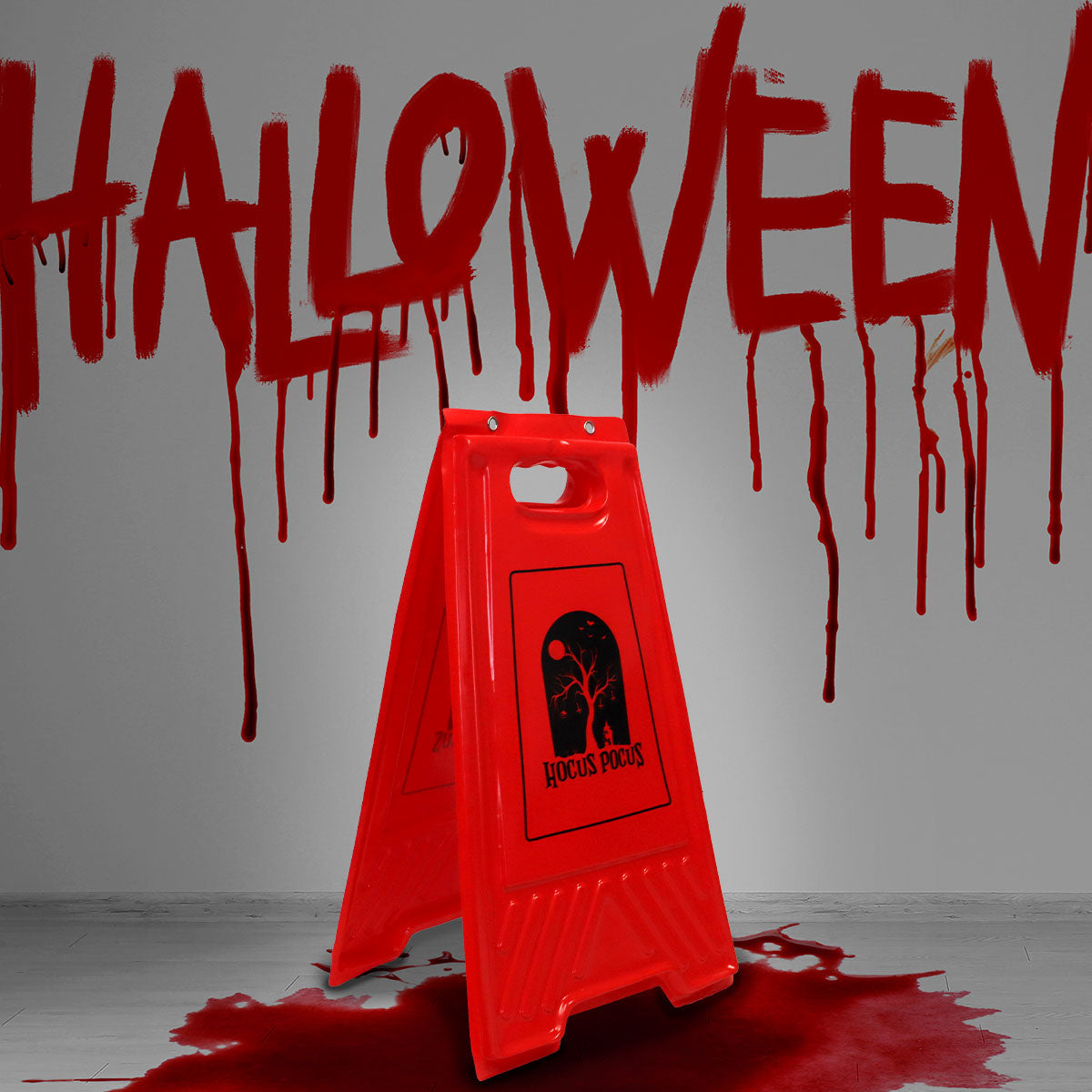 Señal de Precaución color Rojo, "Hocus Pocus"