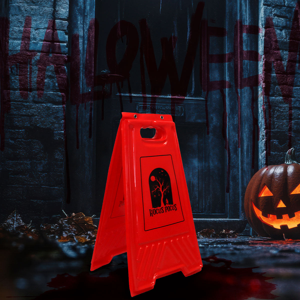 Señal de Precaución color Rojo, "Hocus Pocus"