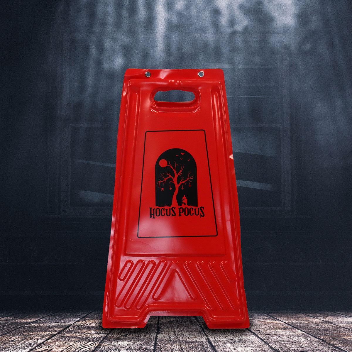 Señal de Precaución color Rojo, "Hocus Pocus"