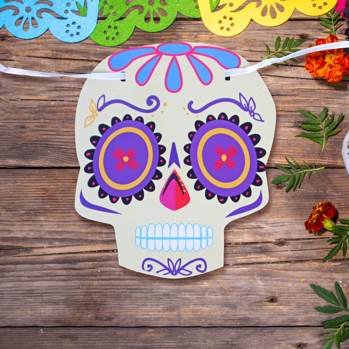 Banner con Diseño de Calavera para Decoración