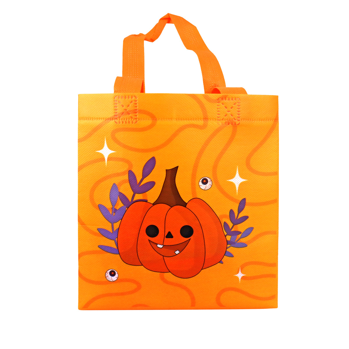 Bolsa de Tela con Estampado de Calabaza para Dulces