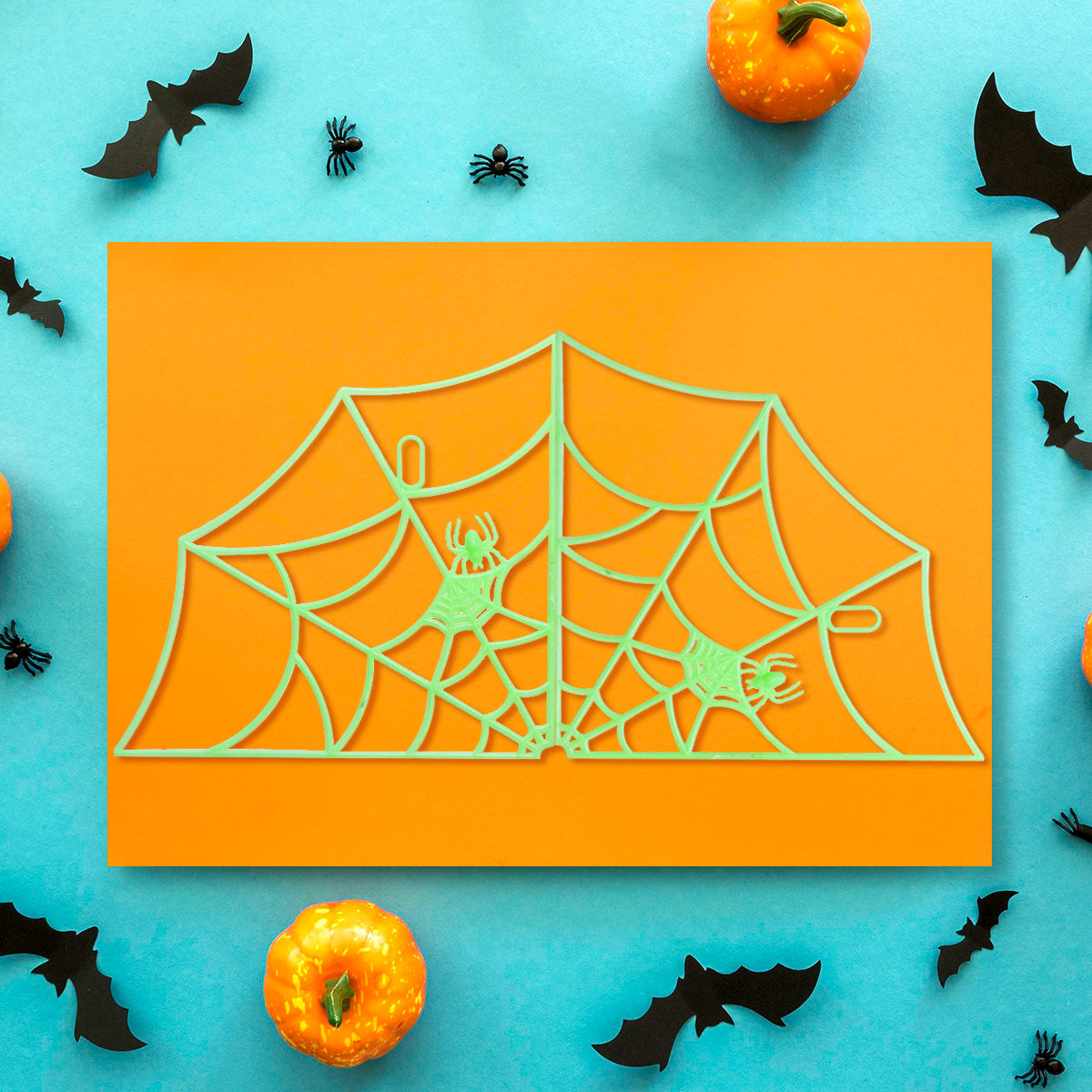 Decoración Colgante con Diseño de Telaraña color Verde