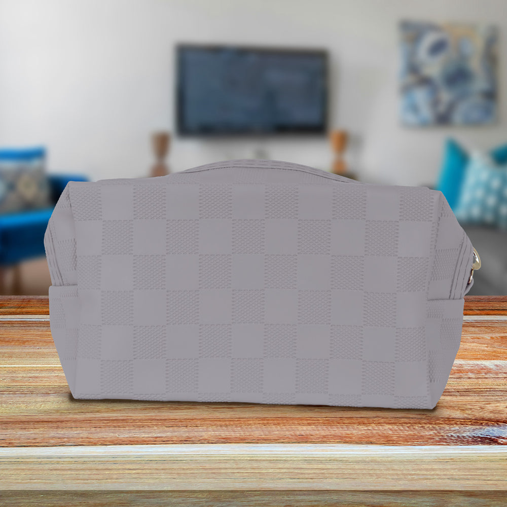 Cosmetiquera Rectangular color Gris 17x11x7cm