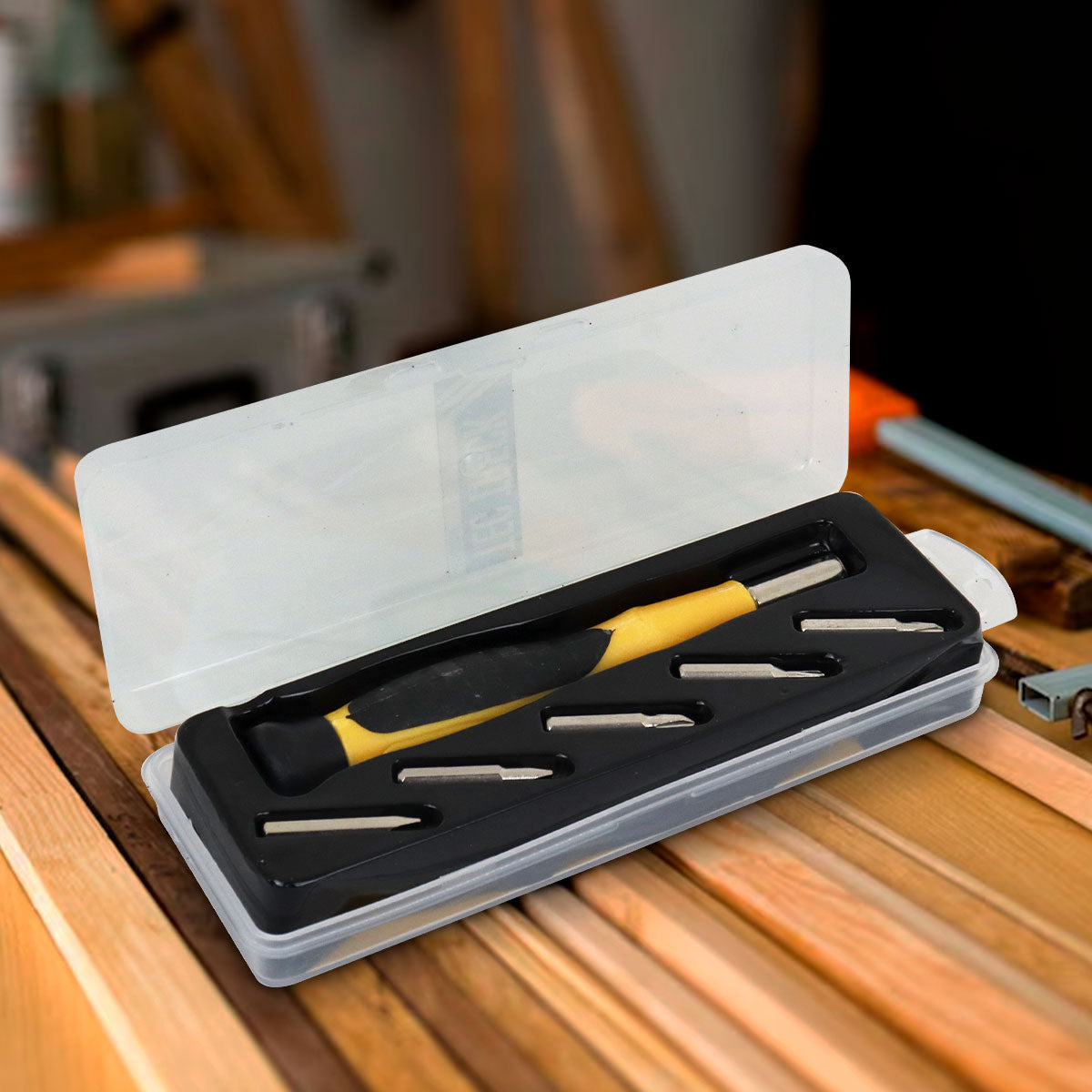 Set de Desarmador con 5 Puntas Intercambiables, Tec Treck