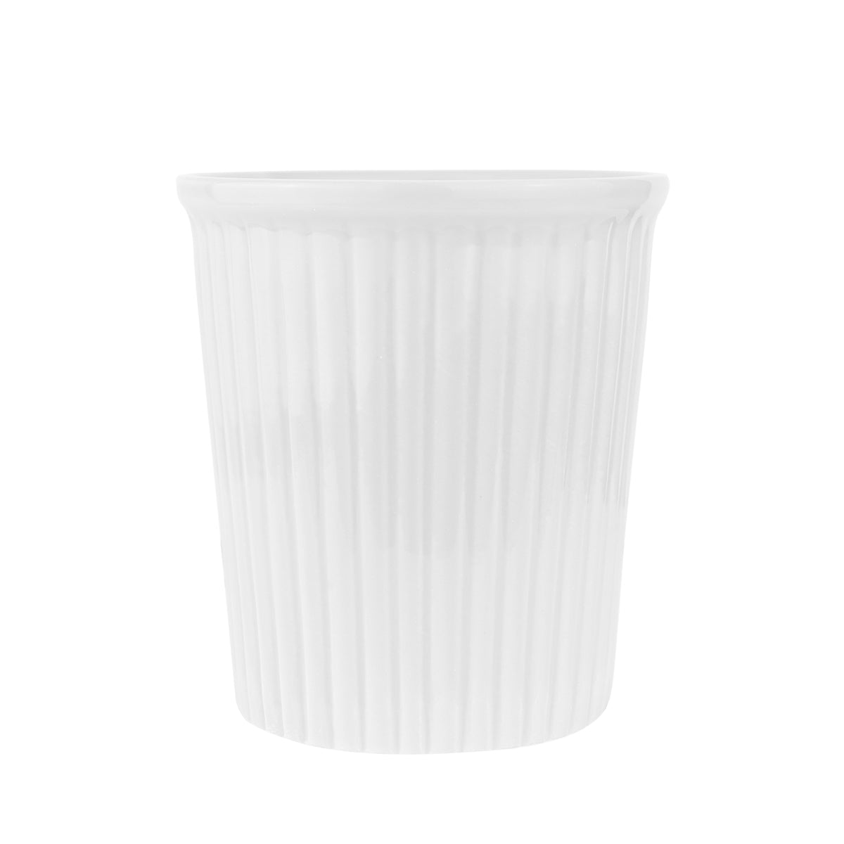 Maceta de Cerámica, Color Blanco, 13x12 cm