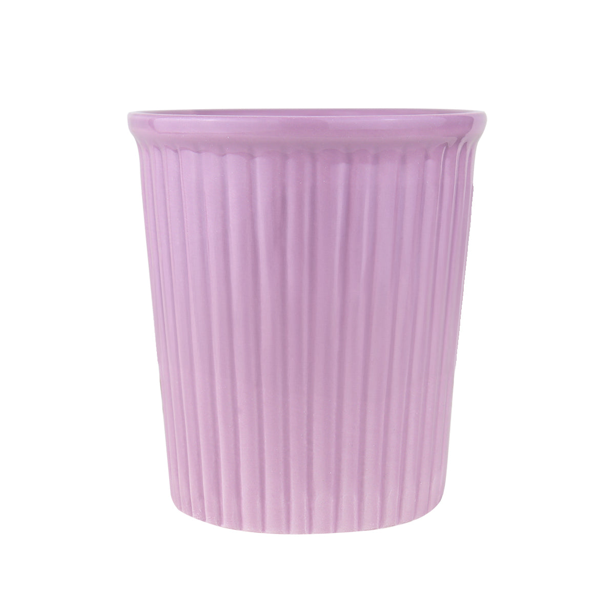 Maceta de Cerámica, Color Lila, 13x12 cm