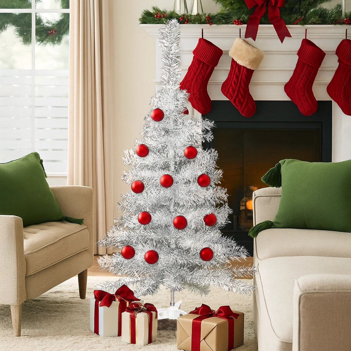 Árbol de Navidad, Color Plata