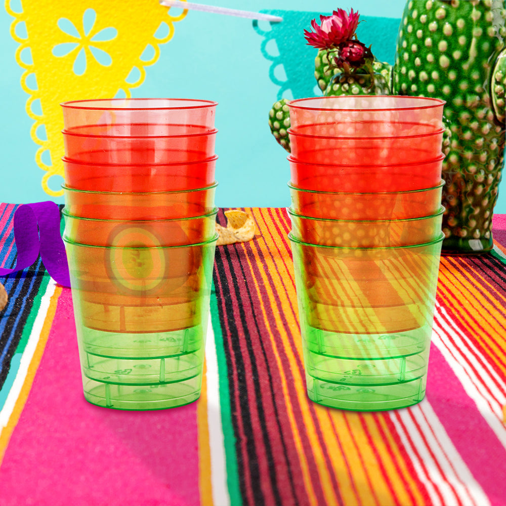 Vasos para Shots, Colores, 12 pzas