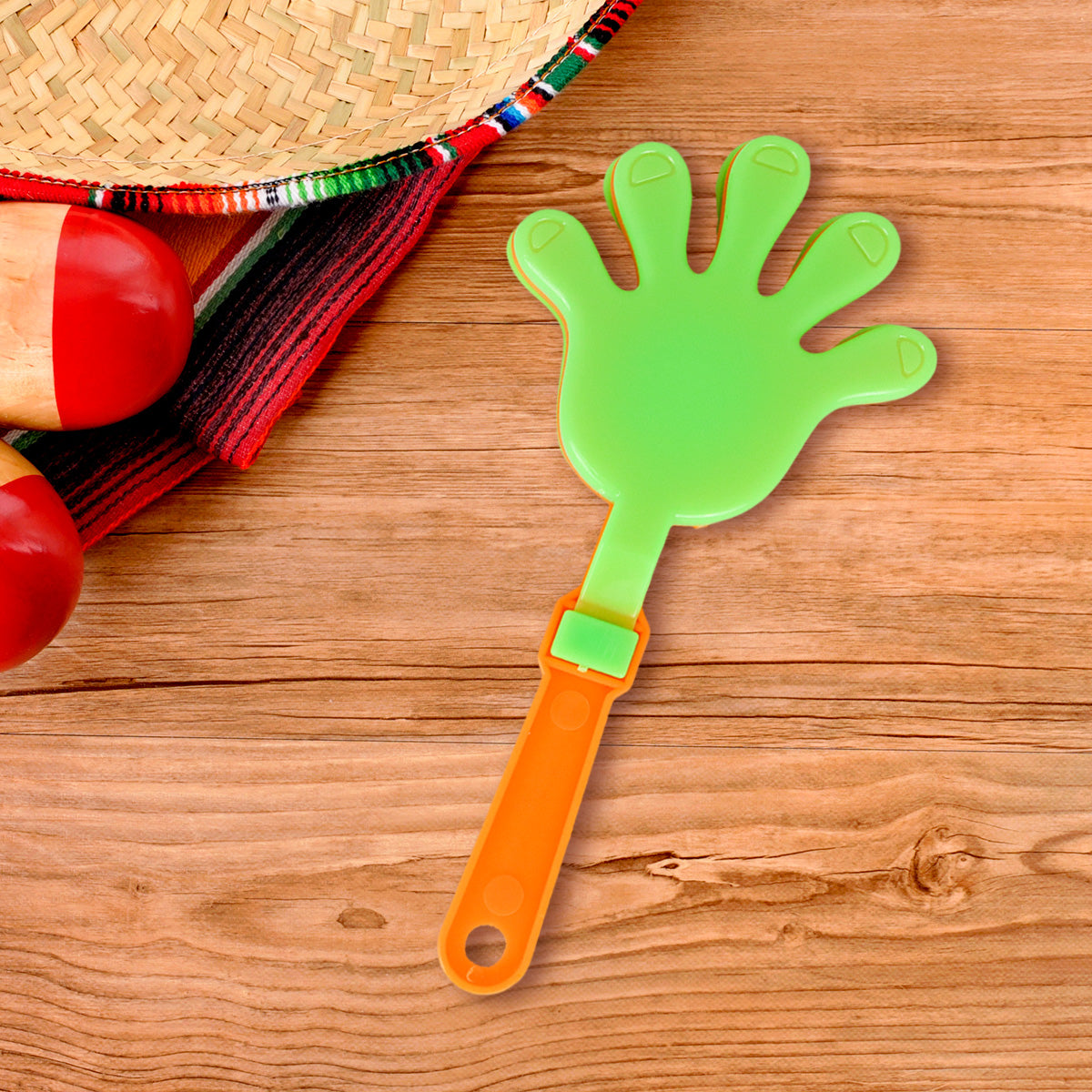 Aplaudidores en Forma de Mano color Verde para Fiestas Patrias