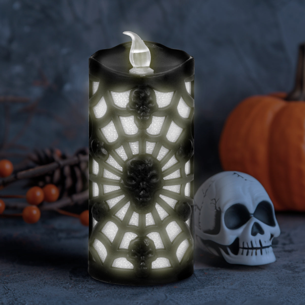 Vela LED, Color Negro