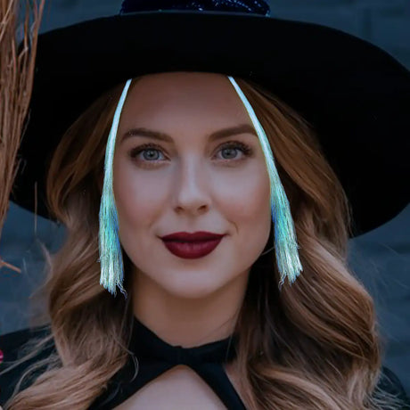 Extensiones de Cabello color Verde con Luz