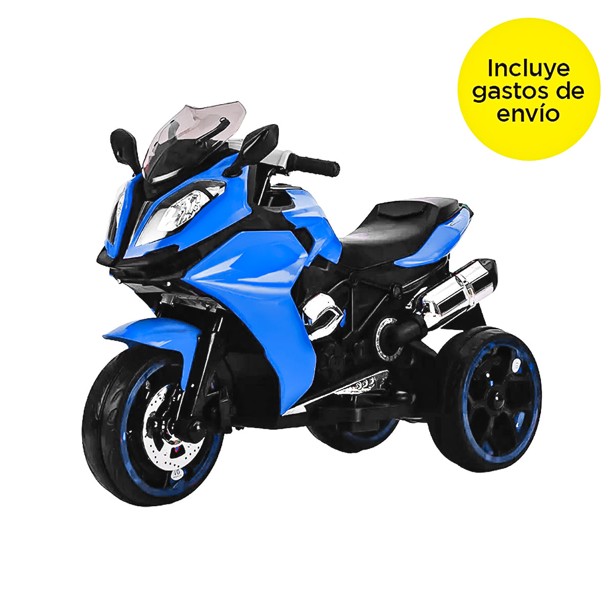 Motocicleta Eléctrica para Niños Color Azul