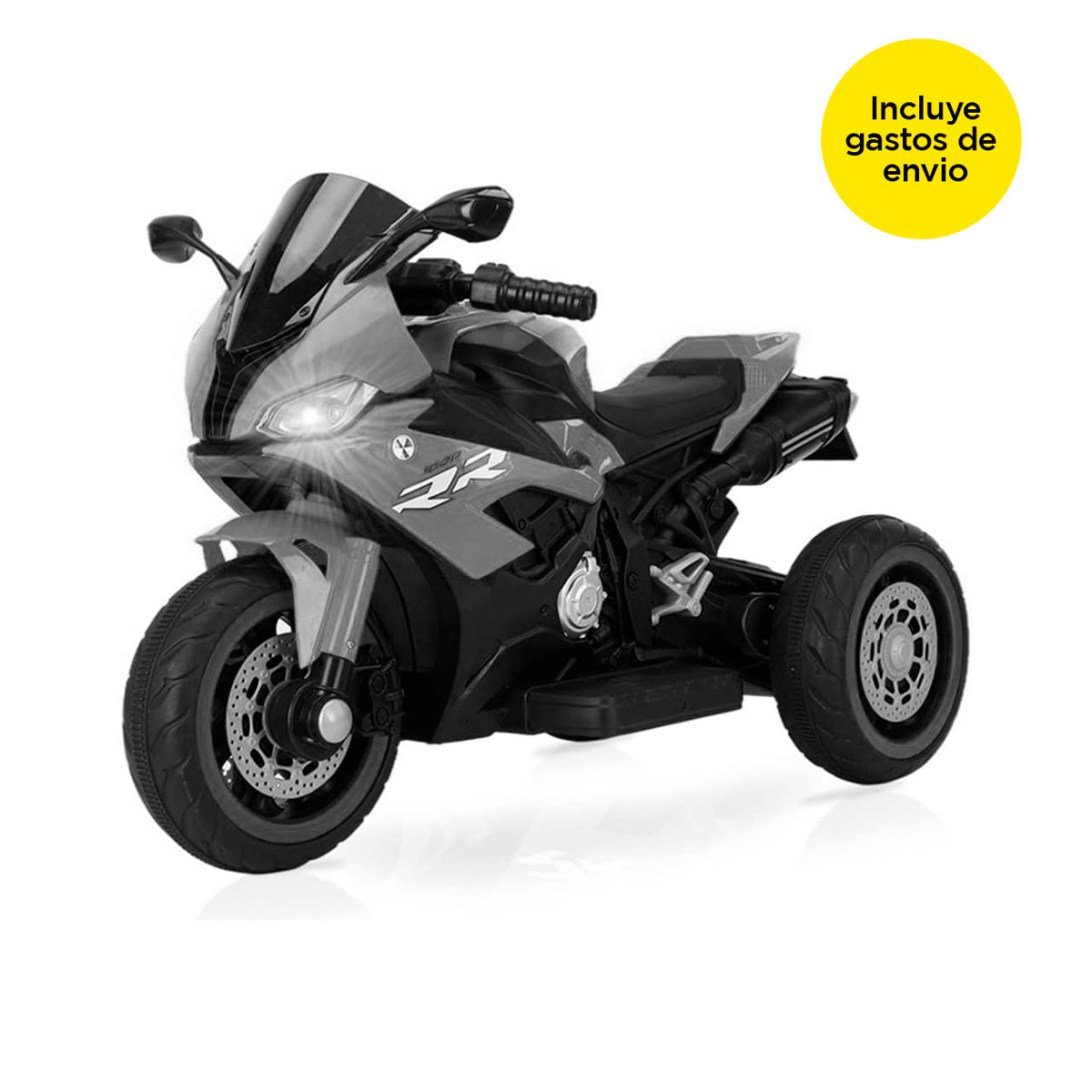 Trimoto Eléctrica Color Gris para Niños