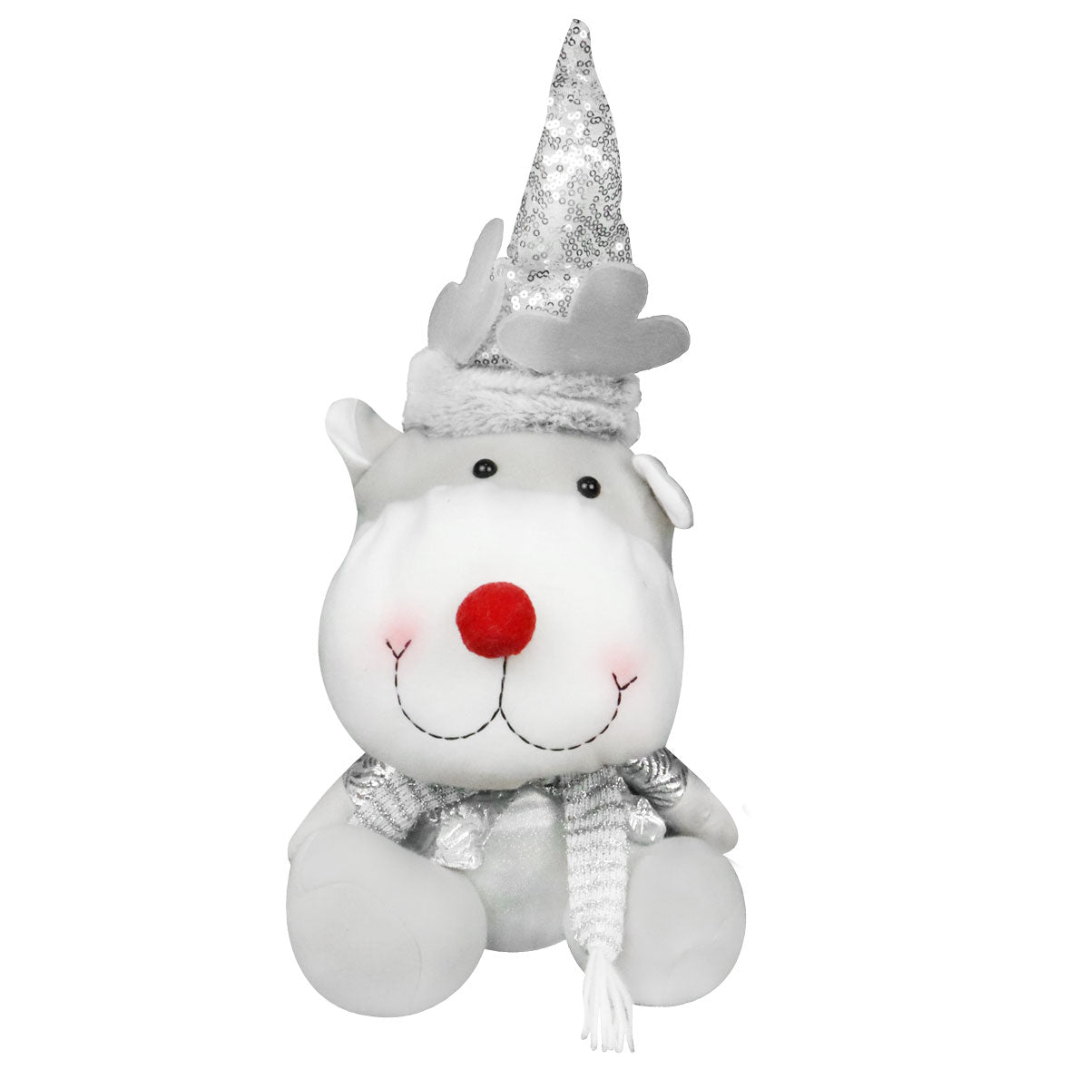 Reno de Felpa color Plata, 30cm