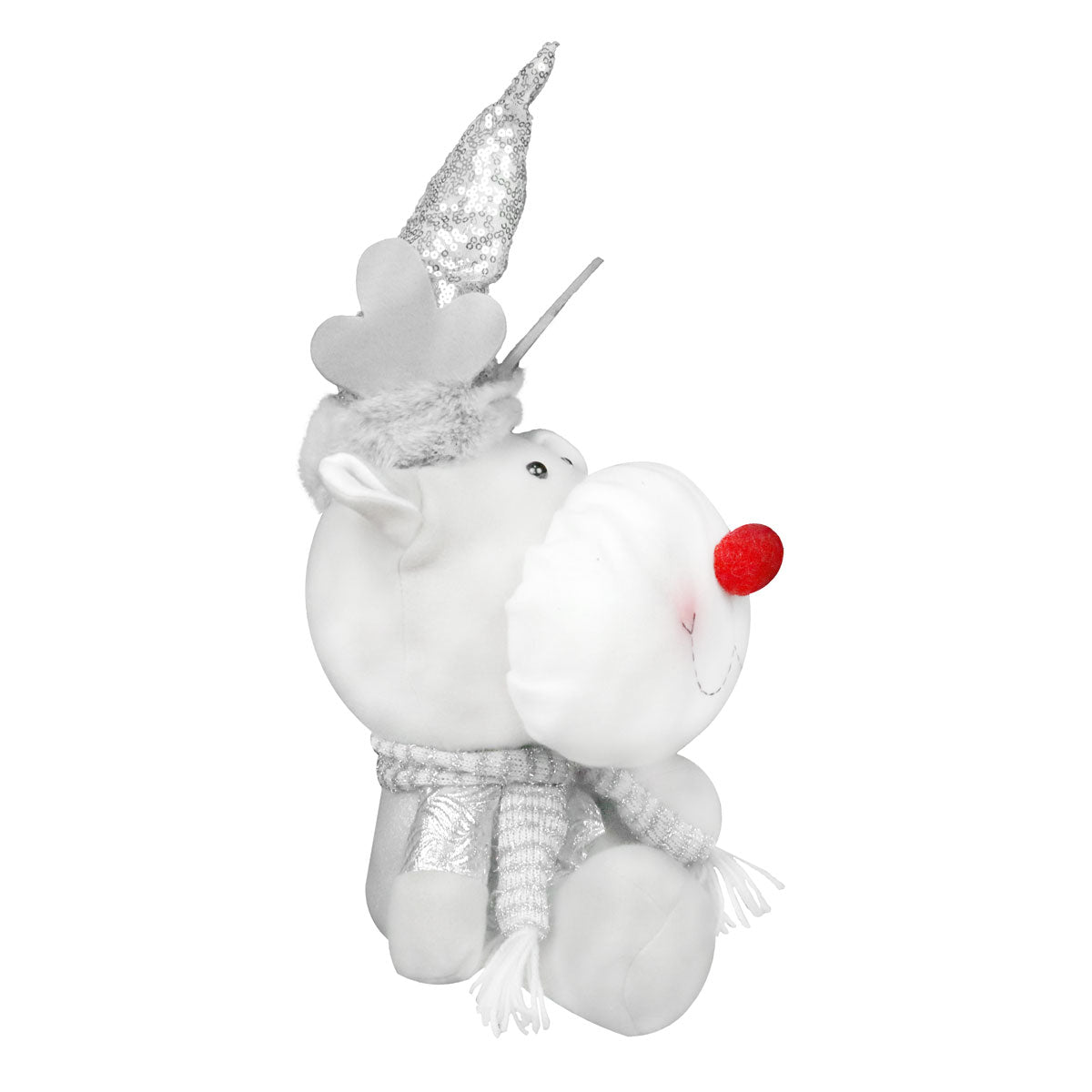 Reno de Felpa color Plata, 30cm