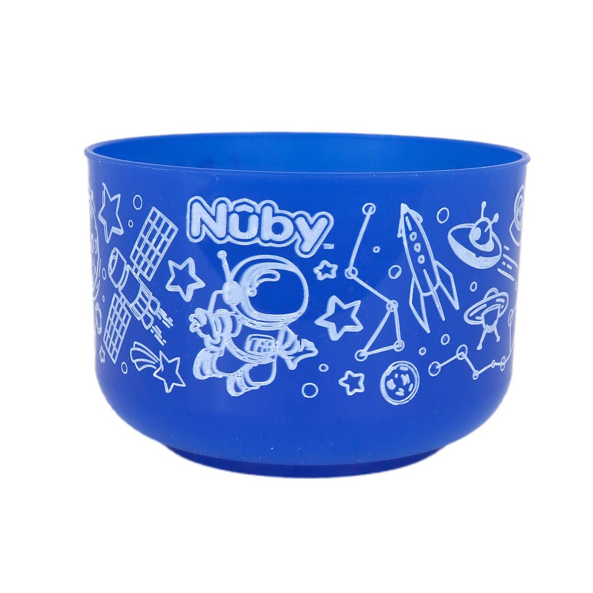 Tazón Decorado de Plástico color Azul Rey