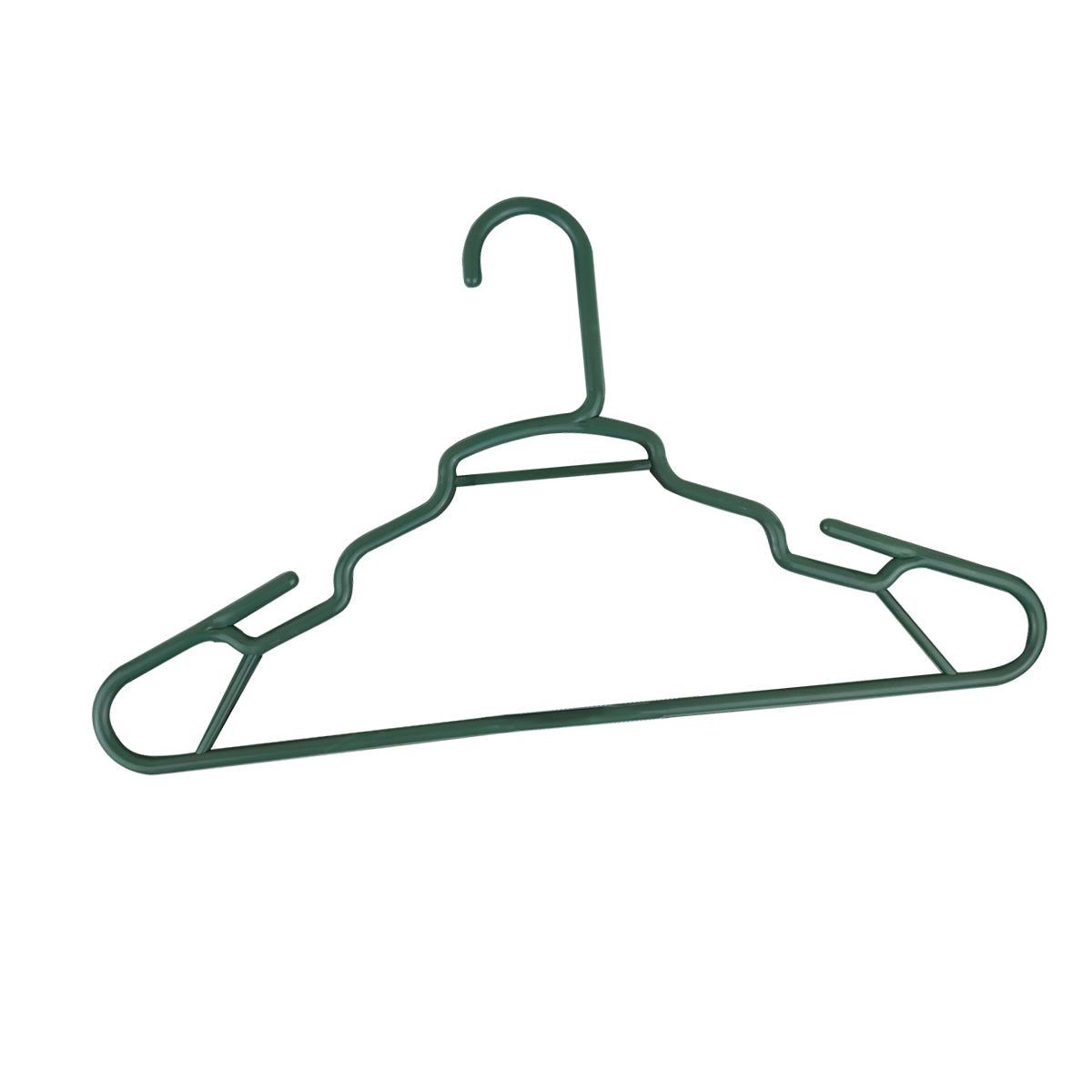 Gancho de Plástico para Ropa, Color Verde Olivo