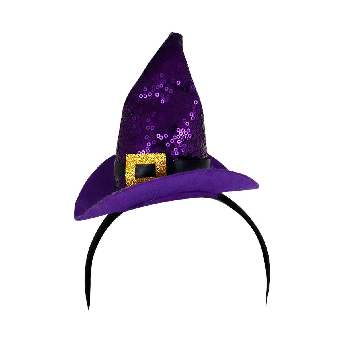 Diadema, Sombrero de Bruja, Color Morado