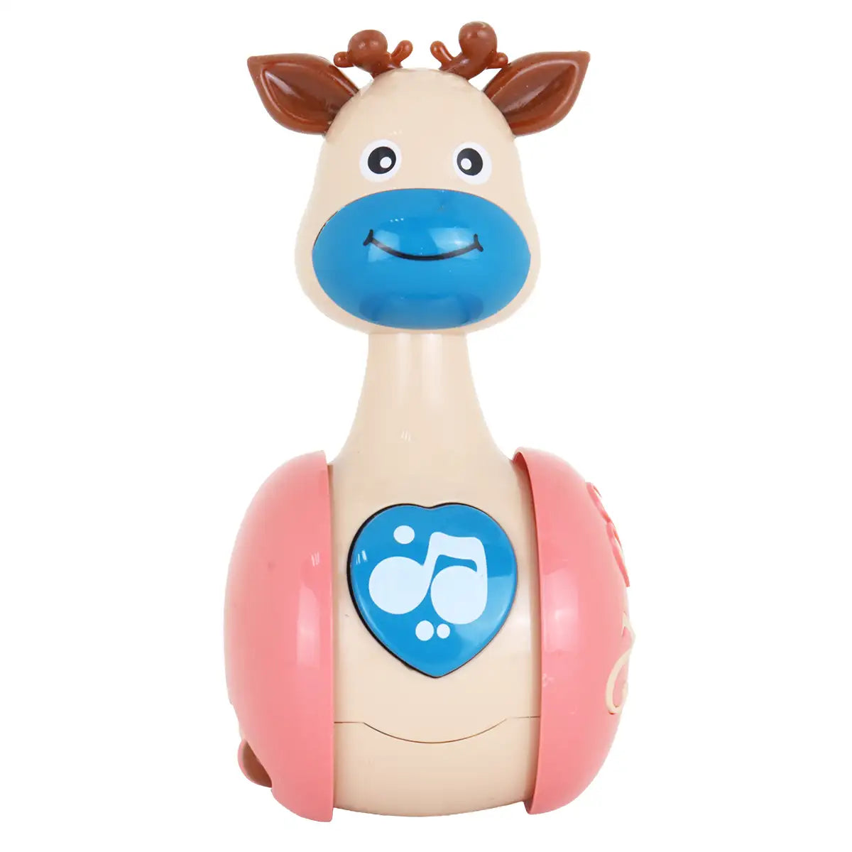 Carrito Infantil con Sonido, Ciervo, Color Beige