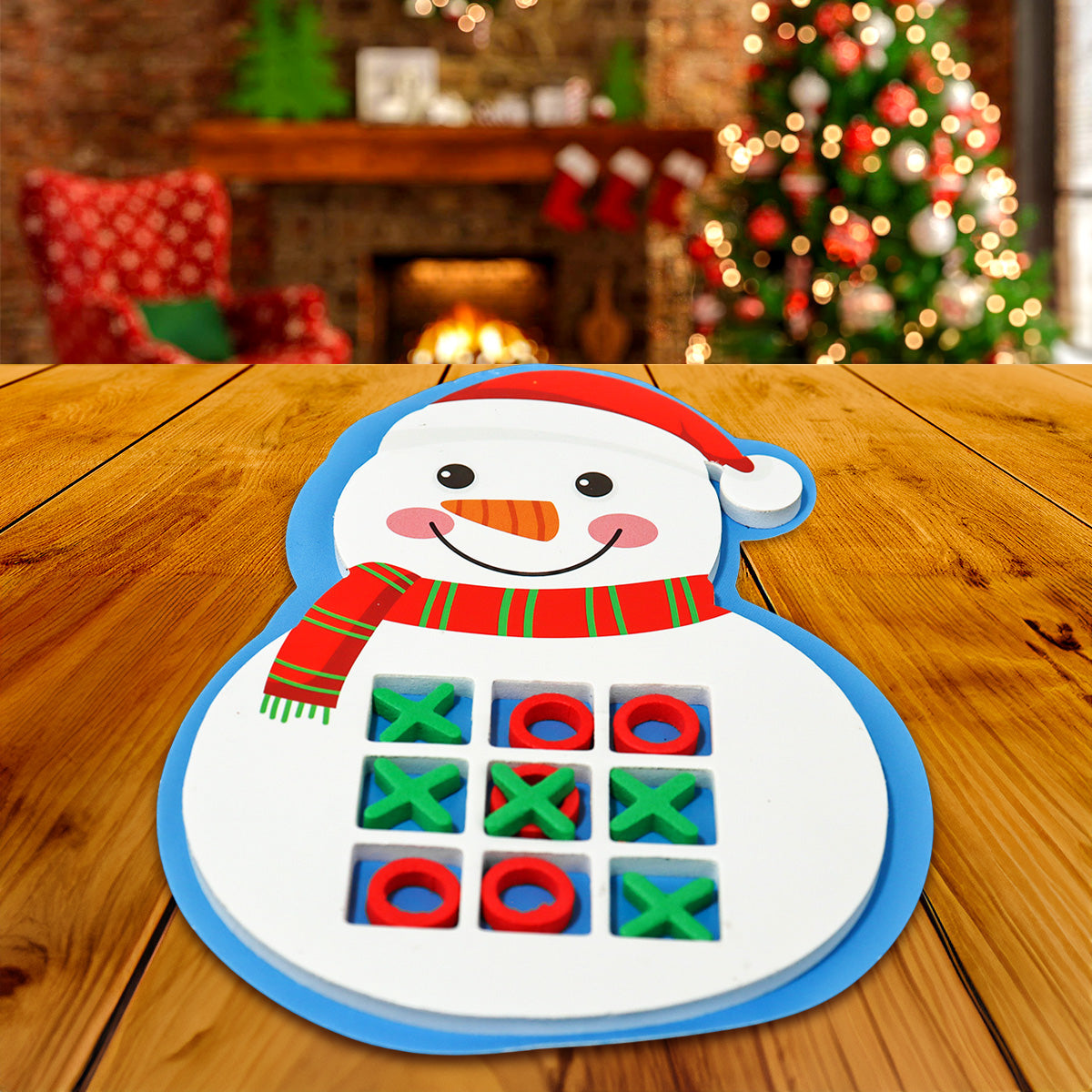 Juguete Tic Tac Toe en Forma de Muñeco de Nieve