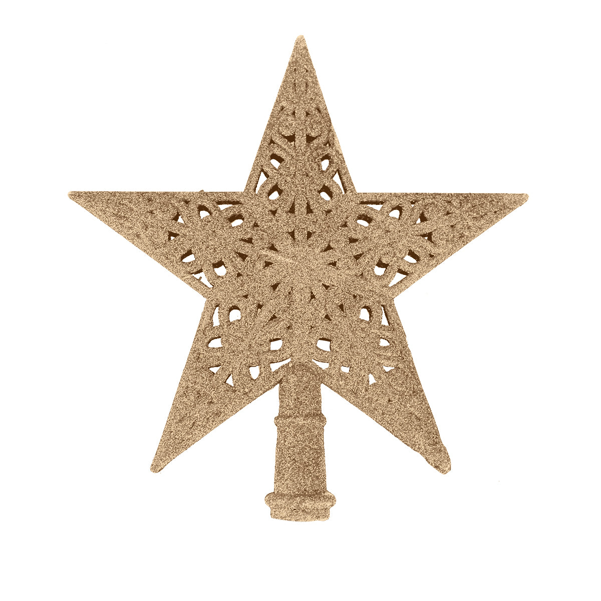 Estrella de Árbol, Glitter, Color Dorado