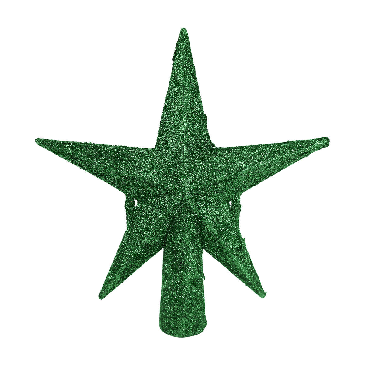 Estrella Brillante, Color Verde, Punta de Árbol de Navidad