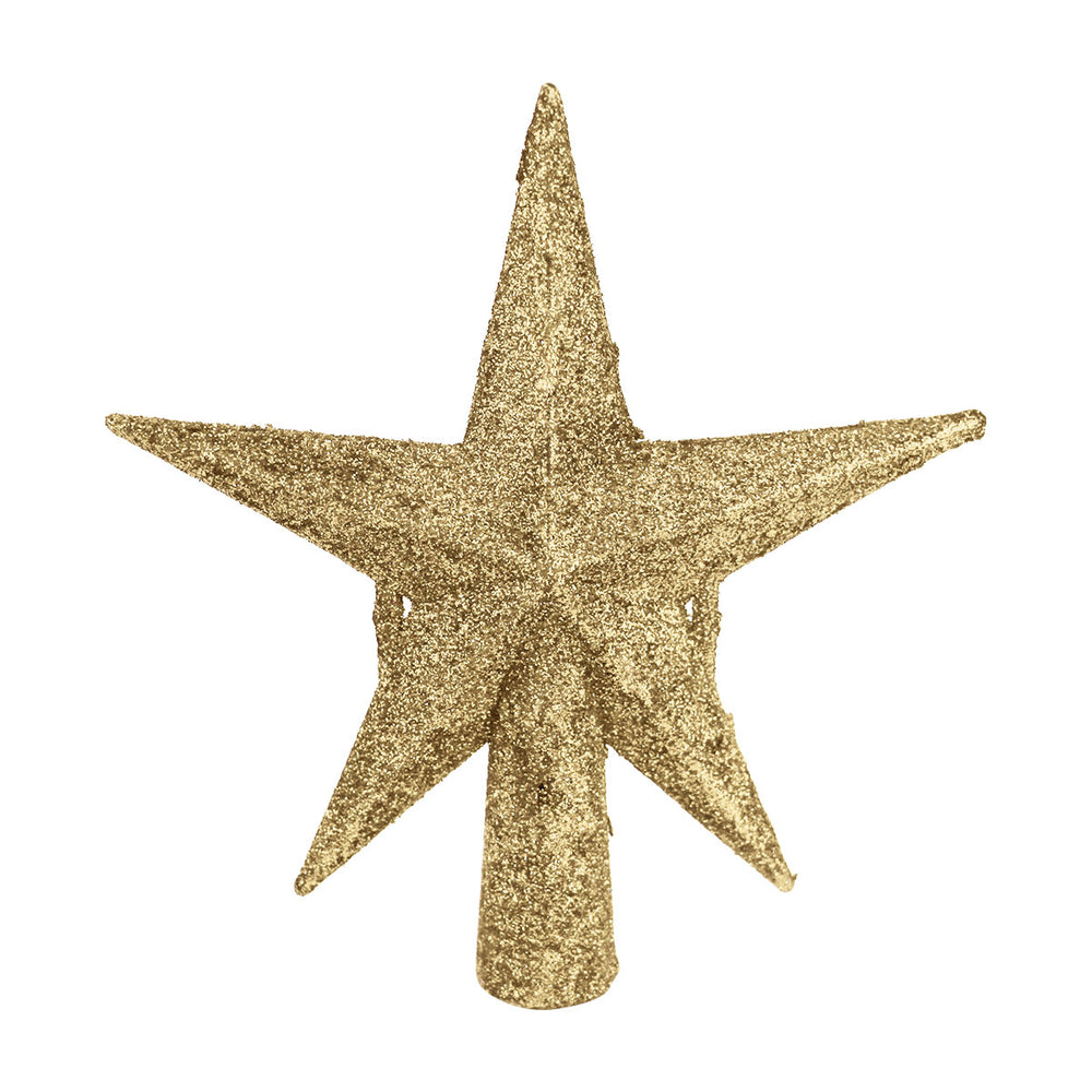 Estrella Brillante, Color Dorado, Punta de Árbol de Navidad