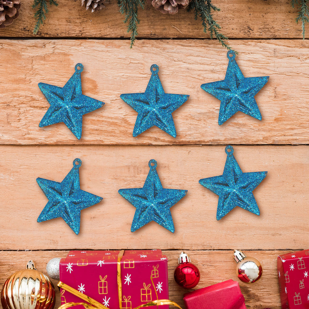 Mini Estrellas Navideñas color Azul